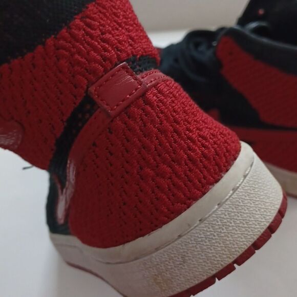 Nike High-Top Sneakers in Black and Red - Picture 11 of 14